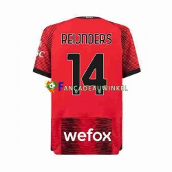 AC Milan Wedstrijdshirt met Korting Tijjani Reijnders 14 Thuis Heren 2023-24 Korte Mouw
