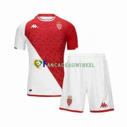 AS Monaco Wedstrijdshirt met Korting Thuis Kind 2023-24 Korte Mouw