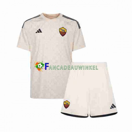 AS Roma Wedstrijdshirt met Korting Uit Kind 2023-24 Korte Mouw