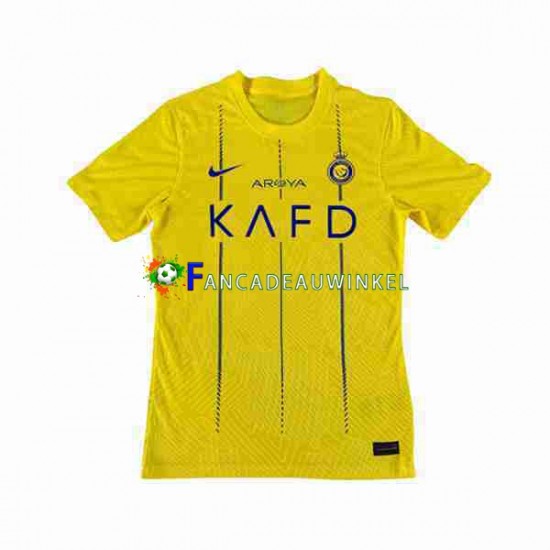 Al-Nassr Wedstrijdshirt met Korting Thuis Heren 2023-24 Korte Mouw