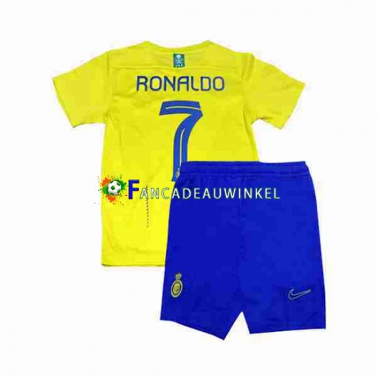 Al-Nassr Wedstrijdshirt met Korting Ronaldo 7 Thuis Kind 2023-24 Korte Mouw