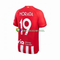 Atlético Madrid Wedstrijdshirt met Korting 2 Alvaro Morata 19 Thuis Heren 2023-24 Korte Mouw
