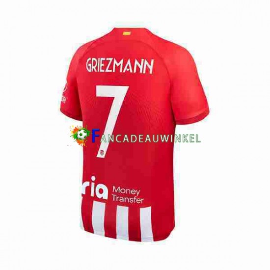 Atlético Madrid Wedstrijdshirt met Korting 2 Antoine Griezmann 7 Thuis Heren 2023-24 Korte Mouw