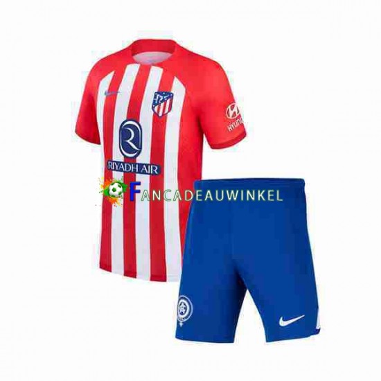 Atlético Madrid Wedstrijdshirt met Korting 2 Thuis Kind 2023-24 Korte Mouw