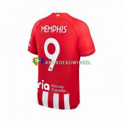 Atlético Madrid Wedstrijdshirt met Korting 2 Memphis Depay 9 Thuis Heren 2023-24 Korte Mouw