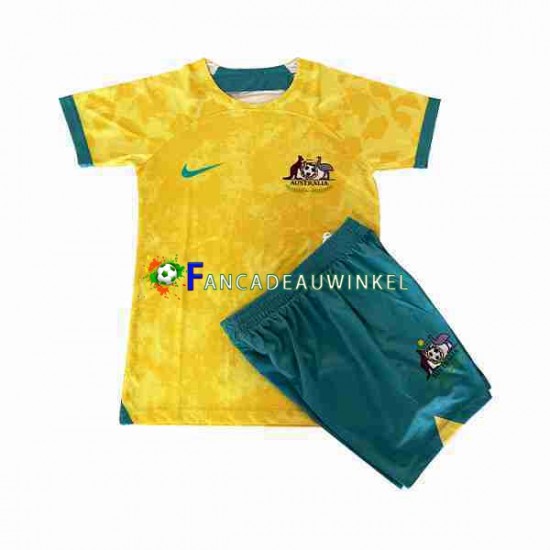 Australië Wedstrijdshirt met Korting Thuis Kind 2022 Korte Mouw