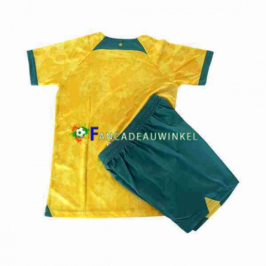 Australië Wedstrijdshirt met Korting Thuis Kind 2022 Korte Mouw