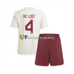 FC Bayern München Wedstrijdshirt met Korting Matthijs de Ligt 4 3rd Kind 2023-24 Korte Mouw