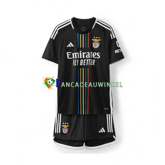 Benfica Wedstrijdshirt met Korting Uit Kind 2023-24 Korte Mouw