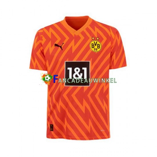 Borussia Dortmund Wedstrijdshirt met Korting Keepersshirt Uit Heren 2023-24 Korte Mouw