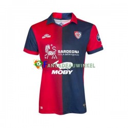Cagliari Wedstrijdshirt met Korting Thuis Heren 2023-24 Korte Mouw