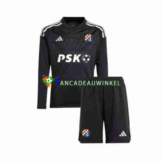 Dinamo Zagreb Wedstrijdshirt met Korting Keepersshirt Uit Kind 2023-24 Lange Mouw