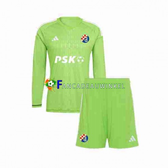 Dinamo Zagreb Wedstrijdshirt met Korting Keepersshirt Thuis Kind 2023-24 Lange Mouw