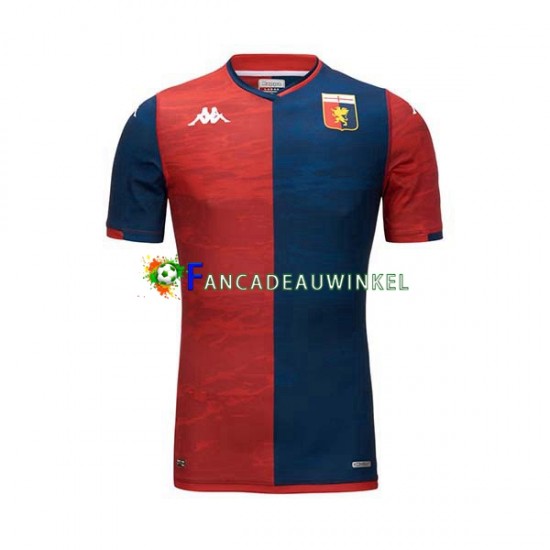 Genoa Wedstrijdshirt met Korting Thuis Heren 2023-24 Korte Mouw