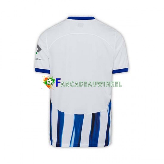 Hertha BSC Wedstrijdshirt met Korting Thuis Heren 2023-24 Korte Mouw