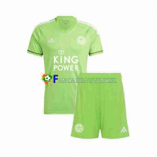 Leicester City Wedstrijdshirt met Korting Keepersshirt Uit Kind 2023-24 Korte Mouw