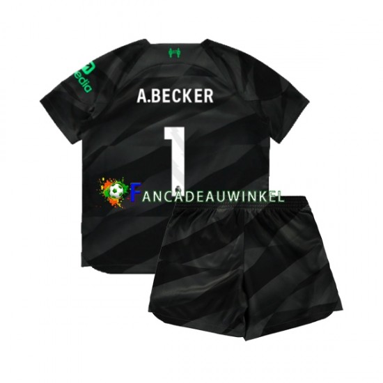 Liverpool Wedstrijdshirt met Korting A.Becker 1 Keepersshirt Uit Kind 2023-24 Korte Mouw