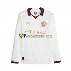 Manchester City Wedstrijdshirt met Korting Uit Heren 2023-24 Lange Mouw