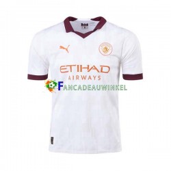 Manchester City Wedstrijdshirt met Korting Uit Heren 2023-24 Korte Mouw