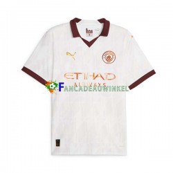 Manchester City Wedstrijdshirt met Korting Uit Heren 2023-24 Korte Mouw