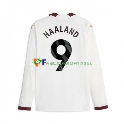Manchester City Wedstrijdshirt met Korting Erling Haaland 9 Uit Heren 2023-24 Lange Mouw