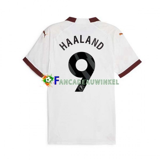 Manchester City Wedstrijdshirt met Korting Erling Haaland 9 Uit Heren 2023-24 Korte Mouw