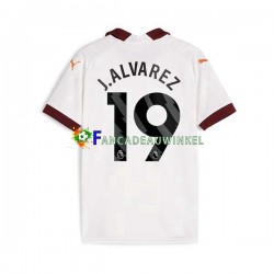 Manchester City Wedstrijdshirt met Korting Julian Alvarez 19 Uit Heren 2023-24 Korte Mouw