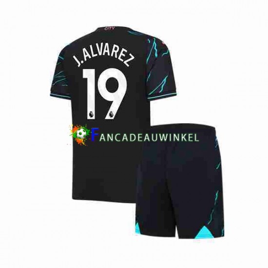 Manchester City Wedstrijdshirt met Korting Julian Alvarez 19 3rd Kind 2023-24 Korte Mouw