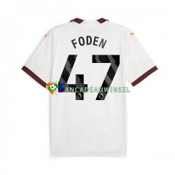 Manchester City Wedstrijdshirt met Korting Phil Foden 47 Uit Heren 2023-24 Korte Mouw