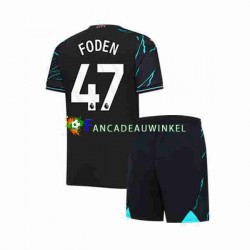 Manchester City Wedstrijdshirt met Korting Phil Foden 47 3rd Kind 2023-24 Korte Mouw