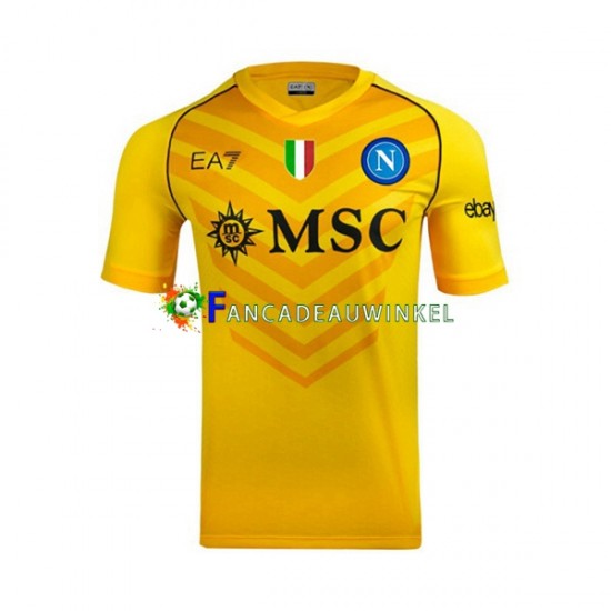 Napoli Wedstrijdshirt met Korting Keepersshirt Uit Heren 2023-24 Korte Mouw