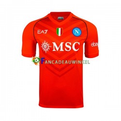 Napoli Wedstrijdshirt met Korting Keepersshirt Thuis Heren 2023-24 Korte Mouw