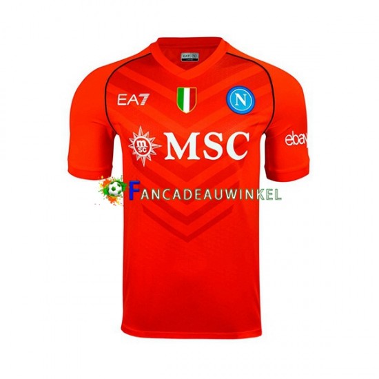 Napoli Wedstrijdshirt met Korting Keepersshirt Thuis Heren 2023-24 Korte Mouw