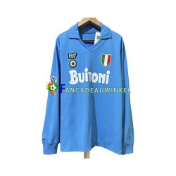 Napoli Wedstrijdshirt met Korting 1987 1988 Retro Thuis Heren Lange Mouw
