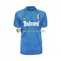 Napoli Wedstrijdshirt met Korting 1987 1988 Retro Thuis Heren Korte Mouw