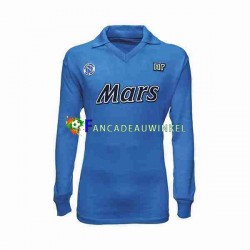 Napoli Wedstrijdshirt met Korting 1989 1990 Retro Thuis Heren Lange Mouw