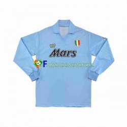 Napoli Wedstrijdshirt met Korting 1990 1991 Retro Thuis Heren Lange Mouw
