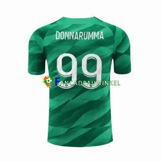 Paris Saint-Germain Wedstrijdshirt met Korting Donnarumma 99 Keepersshirt Thuis Heren 2023-24 Korte Mouw