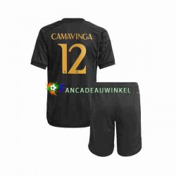 Real Madrid Wedstrijdshirt met Korting Eduardo Camavinga 12 3rd Kind 2023-24 Korte Mouw