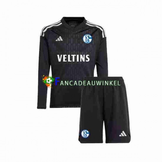 Wedstrijdshirt met Korting Schalke 04 Keepersshirt Uit Kind 2023-24 Lange Mouw