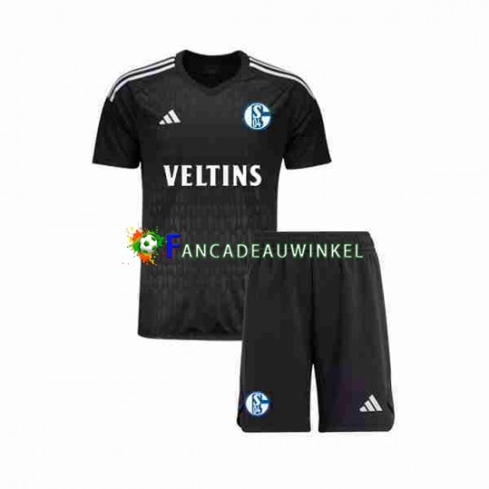 Wedstrijdshirt met Korting Schalke 04 Keepersshirt Uit Kind 2023-24 Korte Mouw