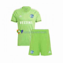 Wedstrijdshirt met Korting Schalke 04 Keepersshirt Thuis Kind 2023-24 Korte Mouw