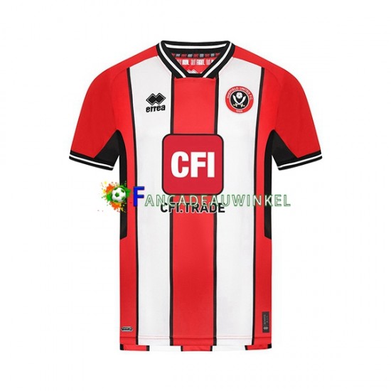 Sheffield United Wedstrijdshirt met Korting Thuis Heren 2023-24 Korte Mouw