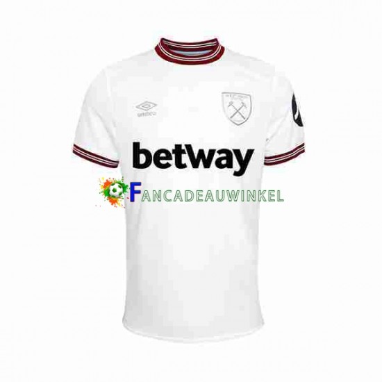 West Ham United Wedstrijdshirt met Korting Uit Heren 2023-24 Korte Mouw