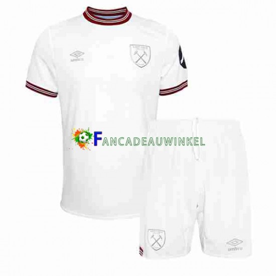 West Ham United Wedstrijdshirt met Korting Uit Kind 2023-24 Korte Mouw