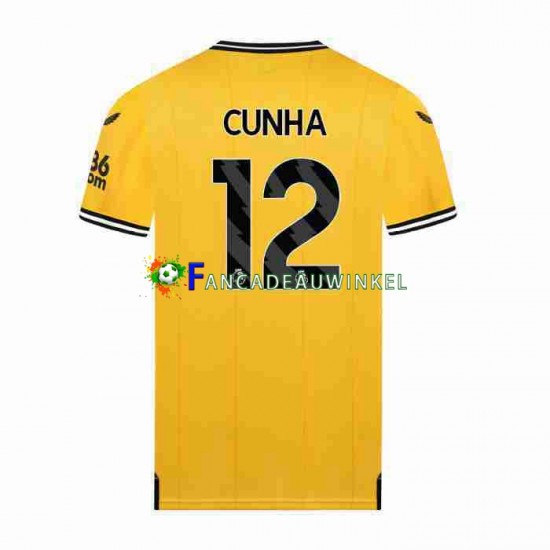 Wolverhampton Wanderers Wedstrijdshirt met Korting CUNHA 12 Thuis Heren 2023-24 Korte Mouw