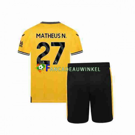 Wolverhampton Wanderers Wedstrijdshirt met Korting Matheus Nunes 27 Thuis Kind 2023-24 Korte Mouw