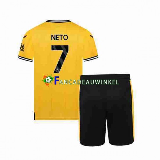 Wolverhampton Wanderers Wedstrijdshirt met Korting NETO 7 Thuis Kind 2023-24 Korte Mouw