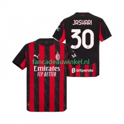 AC Milan Wedstrijdshirt met Korting Ardon Jashari 30 Thuis Heren 2025-26 Korte Mouw