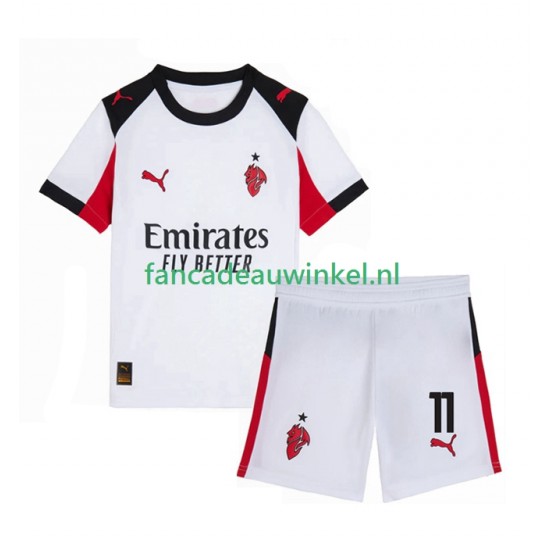 AC Milan Wedstrijdshirt met Korting Christian Pulisic 11 Uit Kind 2025-26 Korte Mouw